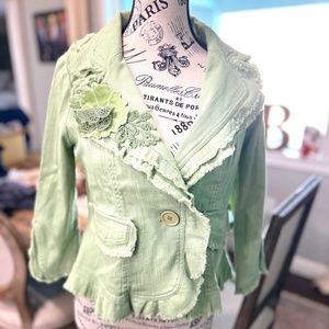 🍀EUC - POISON IVY SPRING GREEN BLAZER🍀